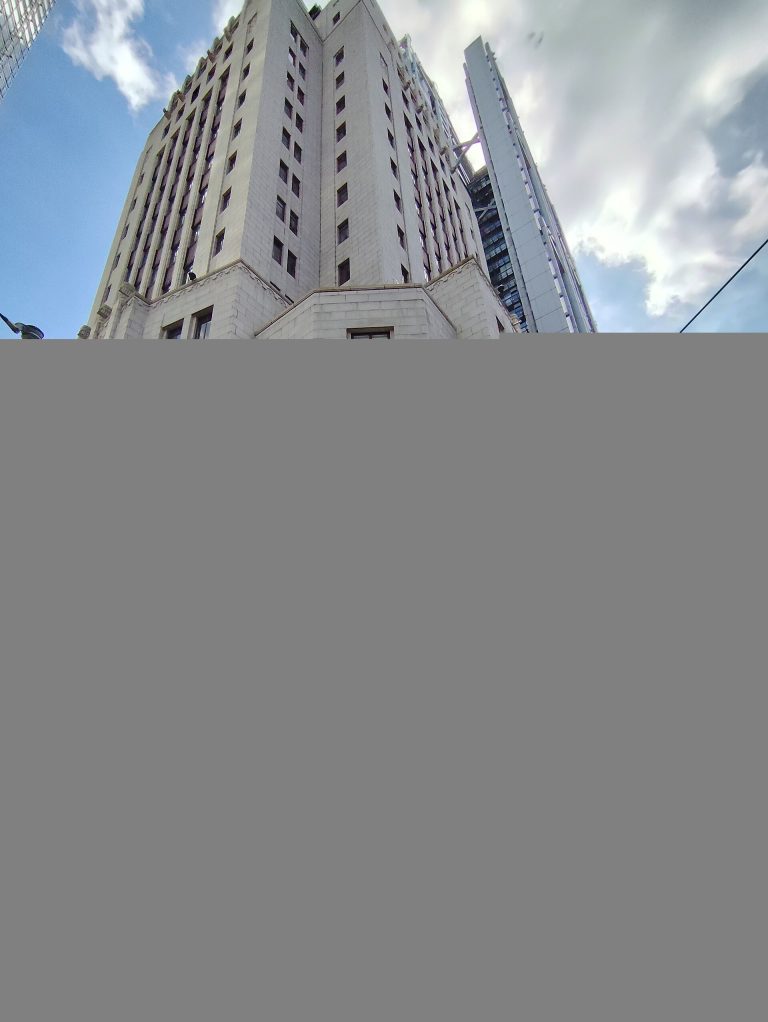 HK CH 中環 Central 德輔道中 Des Voeux Road Central 中國銀行大廈 old Bank of China Building facade tram view Bank Street August 2025 N13P 05